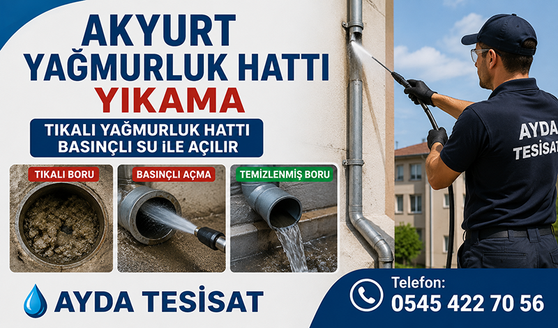 Tıkalı Yağmurluk Gideri Yıkama