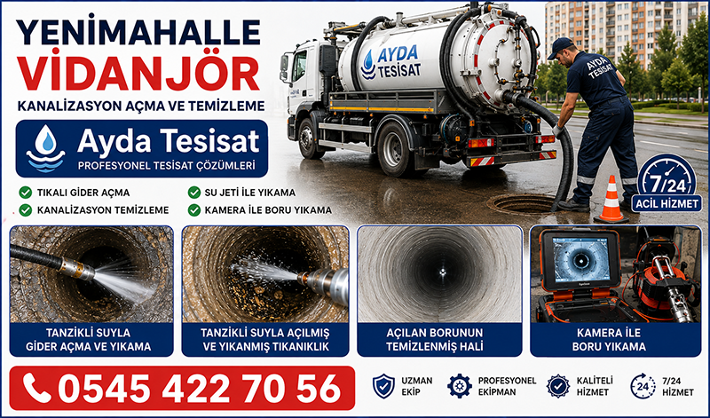 Vidanjör ile Fabrika Gideri Temizleme