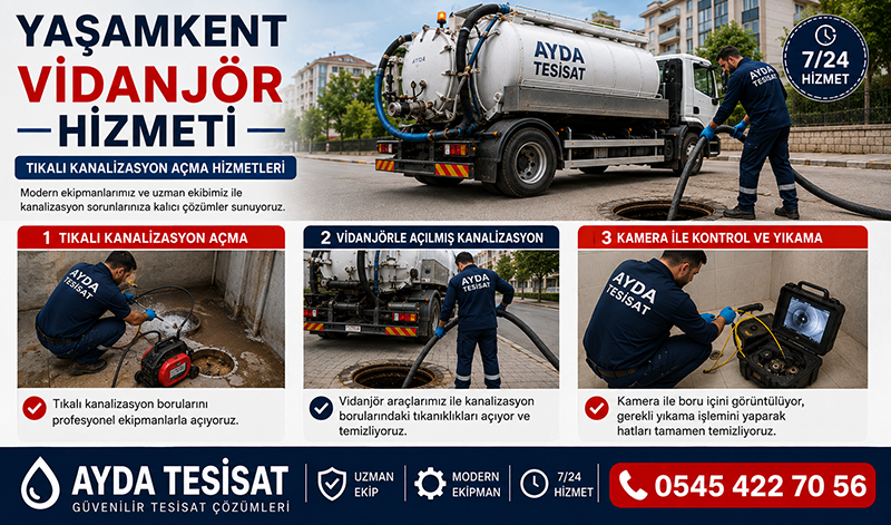 Vidanjör ile Fabrika Gideri Temizleme