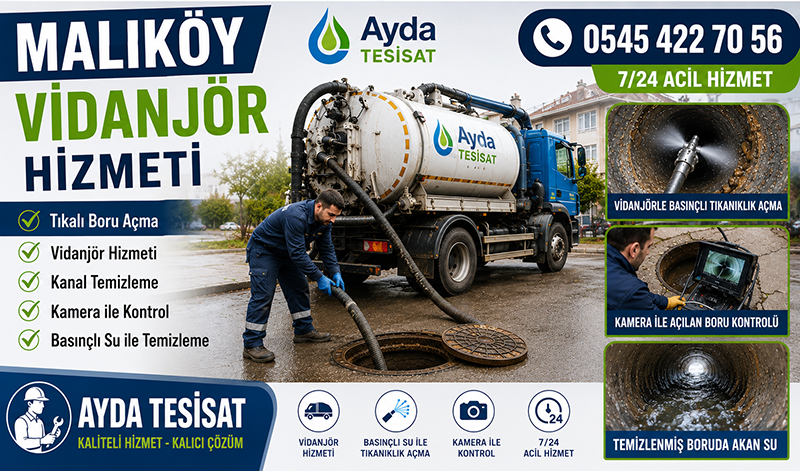 Vidanjör ile Gider Tıkanıklığı Açma