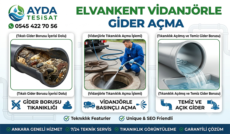 Vidanjör ile Gider Yıkama