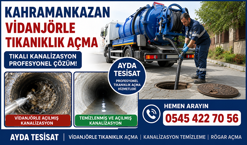 Vidanjör ile Kanal Açma Hizmeti