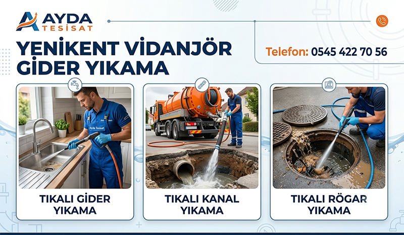 Vidanjör ile Kanal Yıkama İşlemi