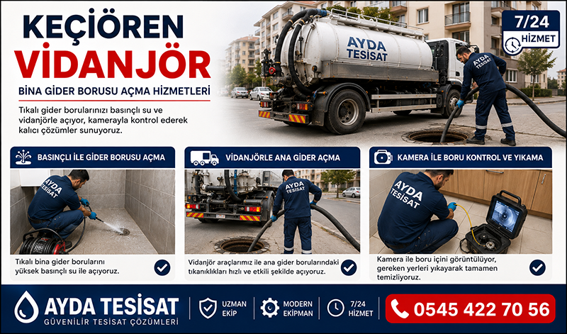Vidanjör ile Kanalizasyon Temizleme