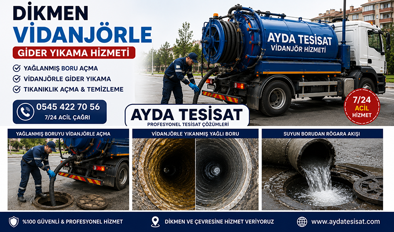 Vidanjör ile Kanalizasyon Temizleme