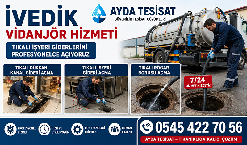 Vidanjör ile Tıkalı Kanal Açma