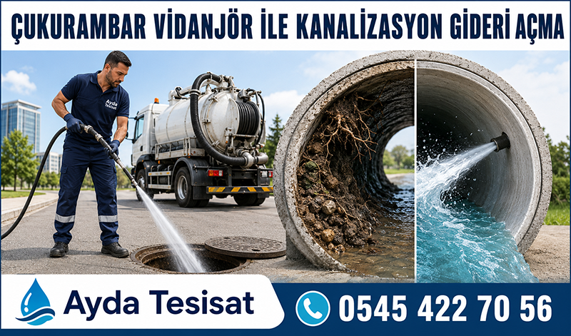 Vidanjörle Ana Hatta Biriken Atıkların Çekilmesi