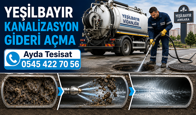 Yeşilbayır Ana Gider Borusu Temizleme
