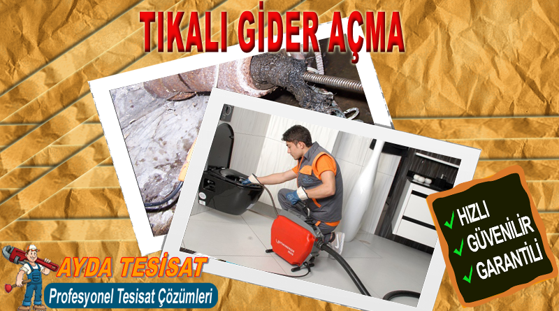 Sincan gider tıkanıklığı açma
