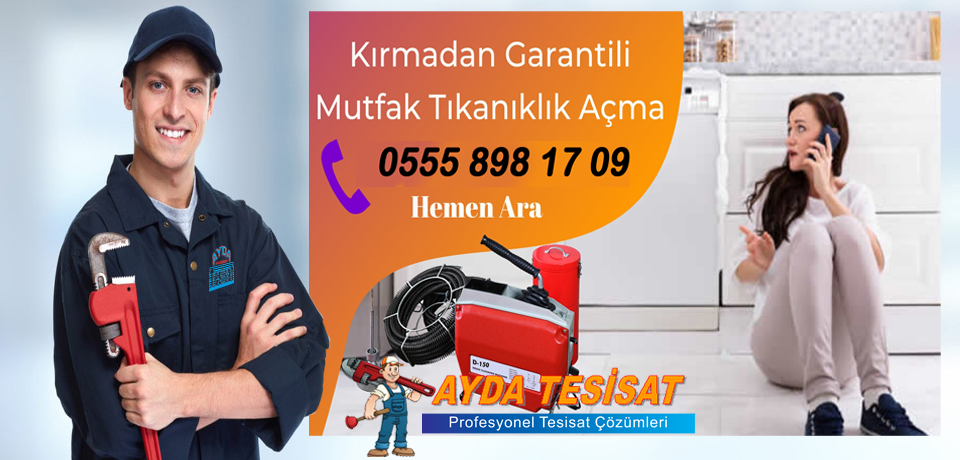 Tıkalı mutfak gideri açma