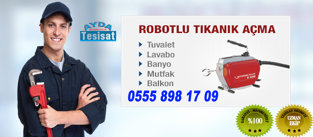 Çukurambar tıkalı gider açma