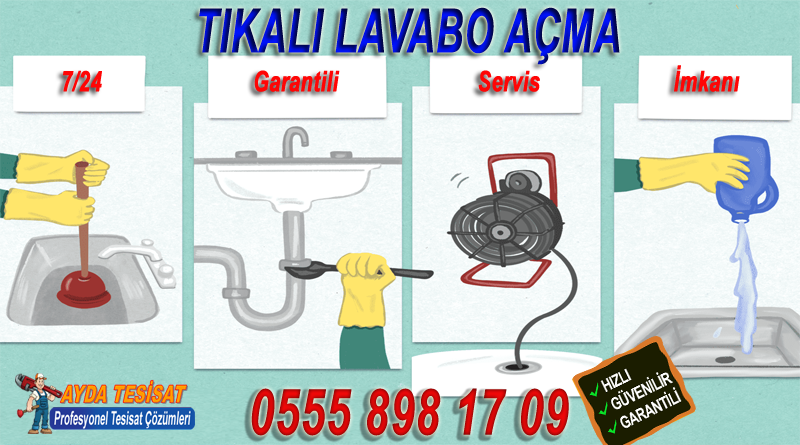 Sincan tıkalı lavabo açma