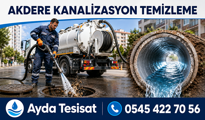 Akdere Kanalizasyon Temizleme