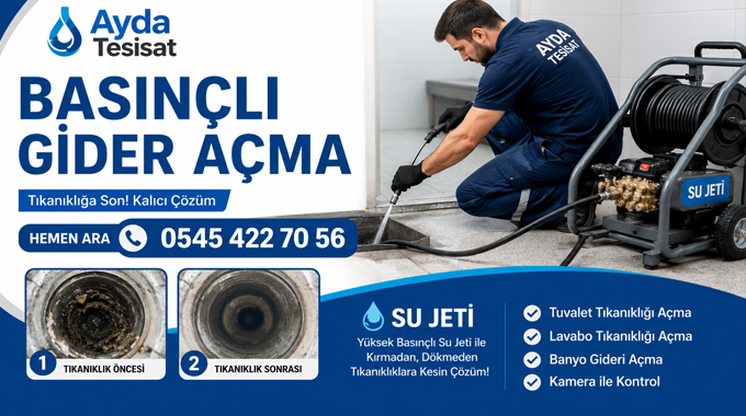Akyurt Basınçlı Suyla Gider Açma
