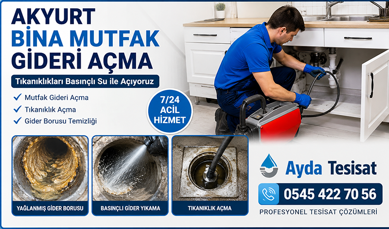 Akyurt Bina Mutfak Gideri Açma