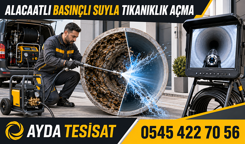 Alacaatlı Basınçlı Suyla Gider Açma