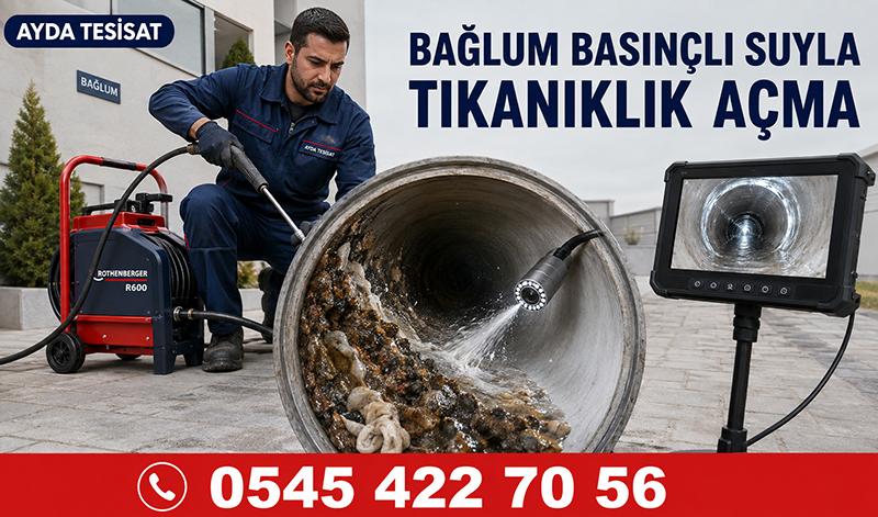 Bağlum Basınçlı Suyla Gider Açma