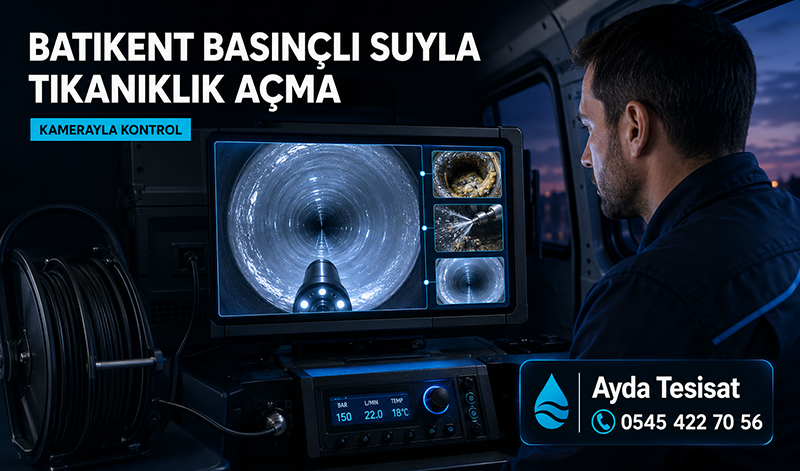Batıkent Basınçlı Suyla Gider Açma