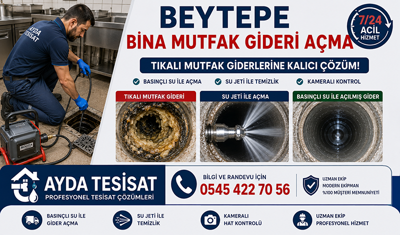 Beytepe Bina Mutfak Gideri Açma