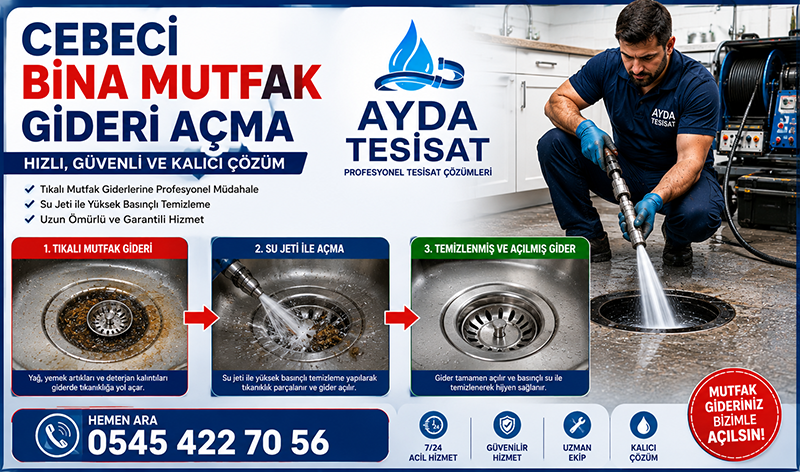 Cebeci Bina Mutfak Gideri Açma