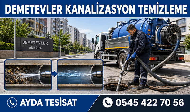 Demetevler Kanalizasyon Temizleme