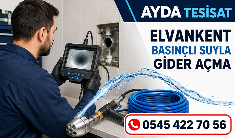Elvankent Basınçlı Suyla Gider Açma