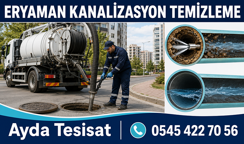 Eryaman Kanalizasyon Temizleme