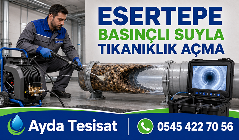 Esertepe Basınçlı Suyla Gider Açma
