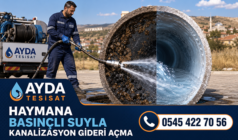 Haymana Basınçlı Suyla Gider Açma