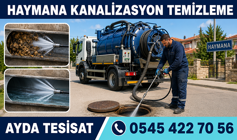 Haymana Kanalizasyon Temizleme