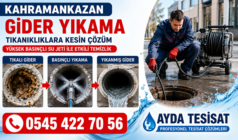 Kahramankazan Gider Yıkama