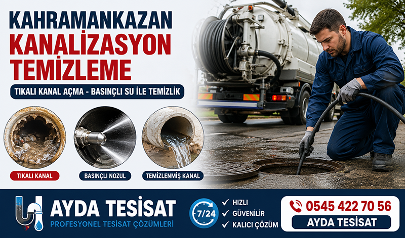 Kahramankazan Kanalizasyon Temizleme