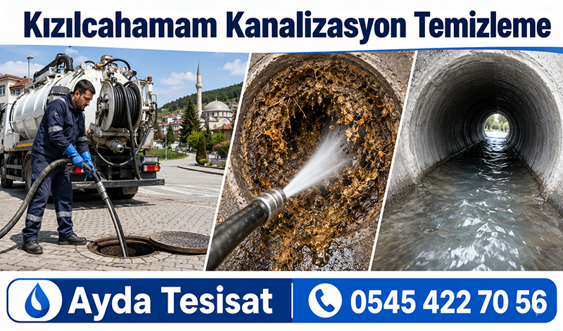 Kızılcahamam Kanalizasyon Temizleme