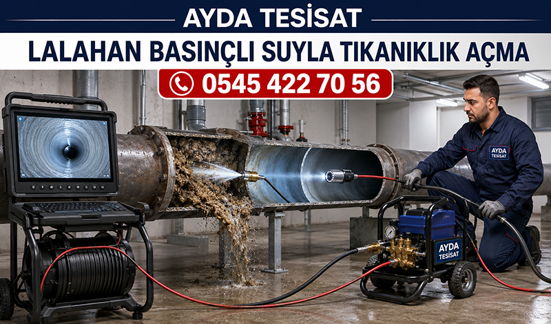 Lalahan Basınçlı Suyla Gider Açma