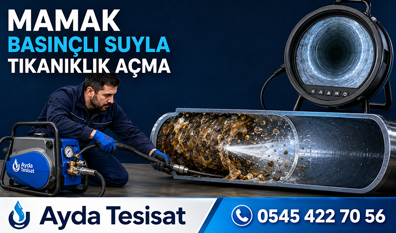 Mamak Basınçlı Suyla Gider Açma