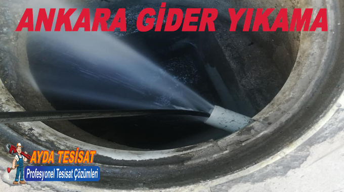 Pissu Giderini Su Jeti İle Yıkama Ankara