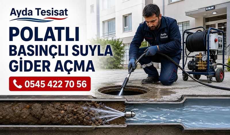 Polatlı Basınçlı Suyla Gider Açma