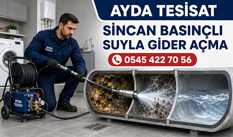 Sincan Basınçlı Suyla Gider Açma 