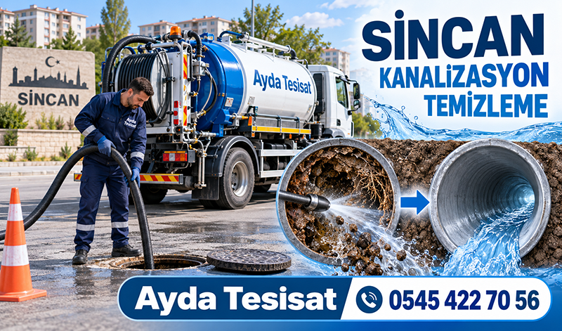 Sincan Kanalizasyon Temizleme