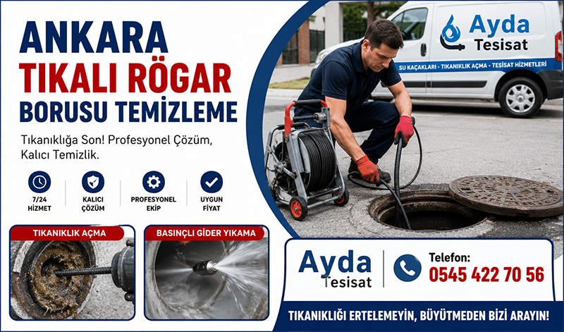 Tıkalı Rögar Açma Ankara 