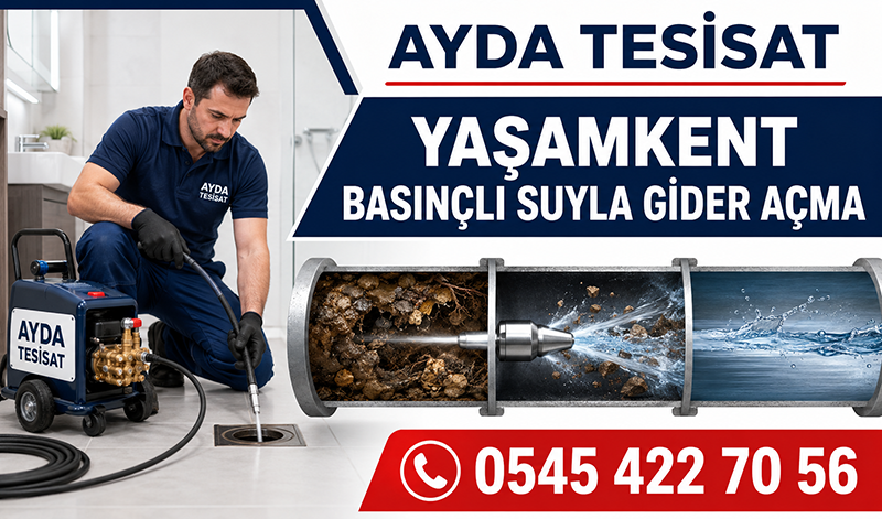 Yaşamkent Basınçlı Suyla Gider Açma