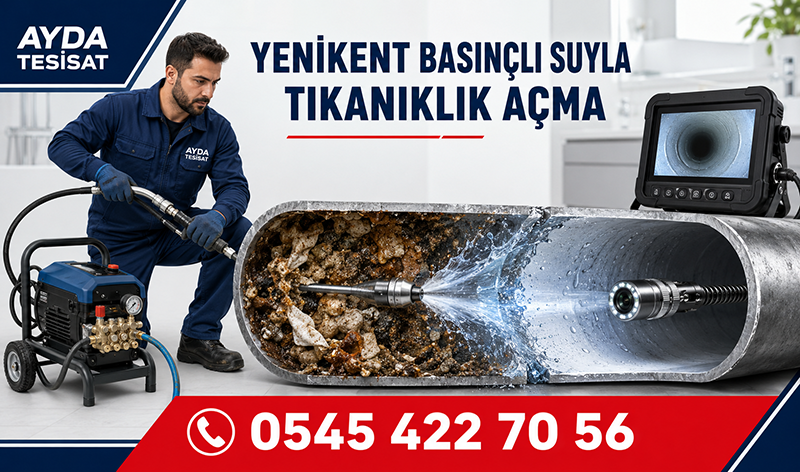 Yenikent Basınçlı Suyla Gider Açma