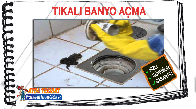 Yenikent Tıkalı Banyo Gideri Açma
