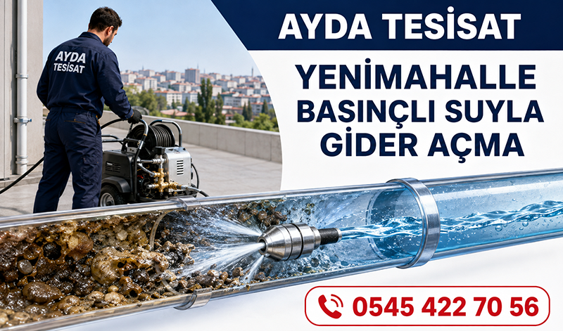 Yenimahalle Basınçlı Suyla Gider Açma