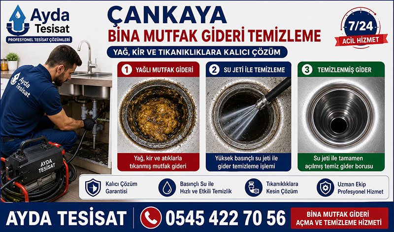 Çankaya Bina Mutfak Gideri Açma