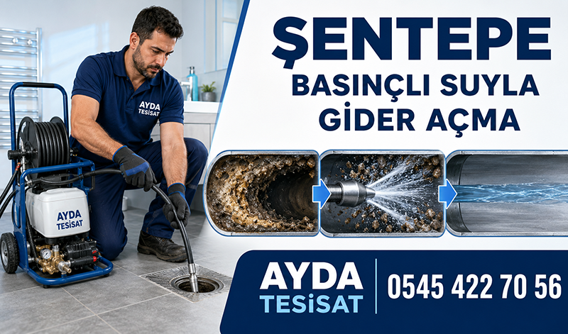 Şentepe Basınçlı Suyla Gider Açma