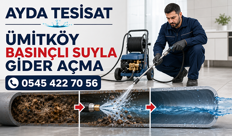 Ümitköy Basınçlı Suyla Gider Açma