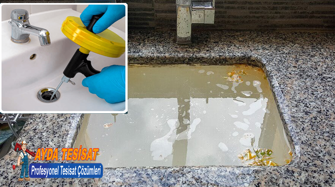 İncek Tıkalı Mutfak Gideri Açma