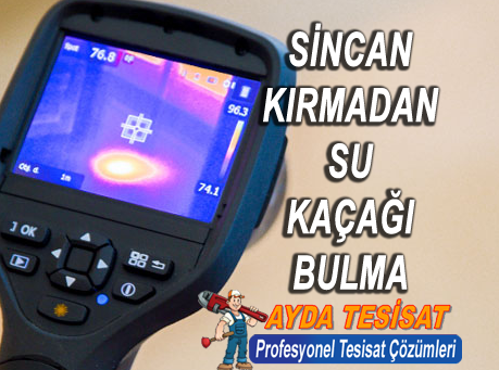 Sincan kırmadan su kaçağı bulma