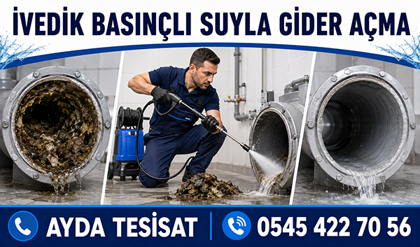 İvedik Basınçlı Suyla Gider Açma